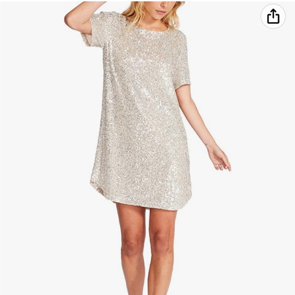 BB Dakota Steve Madden Sequin Shift Dress XS